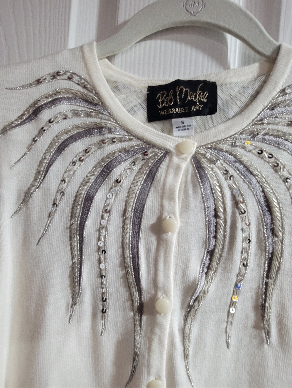 Like New- Bob Mackie's Cute Blouse- Size Small - Picture 3 of 4